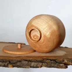 Recipiente de madera natural, urna, caja de madera natural, soporte para cenizas, recuerdo conmemorativo, tributo funerario. - Product Image 3