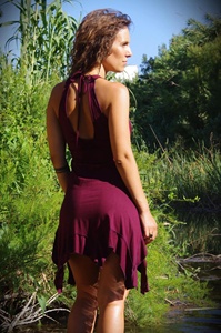 Vestido Pixie Élfico Bohemio para Festival, Vestido de Hada Fluido, Vestido de Verano Bohemio, Atuendo Cómodo para Mujer - Product Image 3