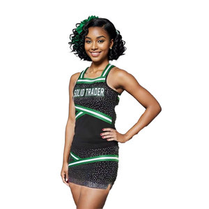Ensemble de Jupes Athlétiques de Haute Qualité pour Enfants, Tenue de Cheerleading Junior avec Strass pour Équipes de Cheerleading - Product Image 6