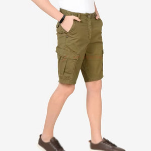 OEM Service Low MOQ Mens 100% Cotton Cargo Shorts Stylish Casual with Multiple Pockets Breathable Eco-Friendly Wholesale - Product Image 6