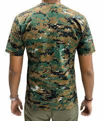 T-shirt tactique personnalisé à impression numérique camouflage, en coton tricoté, haute résistance des couleurs, motif tigre - Product Image 2