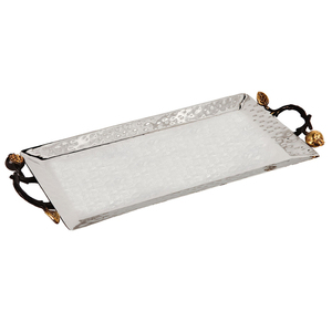 Bandeja para Servir Alimentos con Diseño de Concha Marina para Bodas, Decoración de Alta Calidad, Acabado Dorado de Lujo en Aluminio - Product Image 2