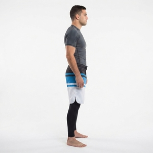 <b>Combat</b> Sports MMA Fight <b>Shorts</b> <b>for</b> <b>Men</b>-Lightweight Blue Gradient Grappling Trunks B2B Training Wear OEM Supplier Sialkot - Product Image 3