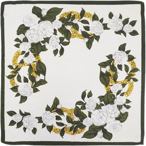 Floral Printed <b>Silk</b> <b>Square</b> <b>Scarf</b> Women Fashion Accessory All Seasons 100% <b>Silk</b> Multi-Functional Adult Wear skin-friendly <b>silk</b> - Product Image 6