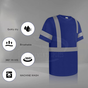 Meilleures ventes T-shirts de travail en polyester à mailles sur mesure imperméables et grande taille pour l'extérieur - Product Image 2