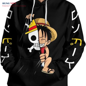 Sweat-shirt en coton doublé polaire unisexe de haute qualité motif solide surdimensionné Style Hip Hop décontracté pour l'automne - Product Image 2