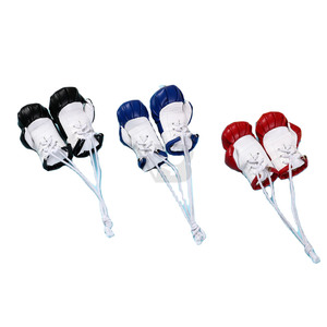 Porte-clés mignon en PU en forme de mini-gants de boxe pour sac et voiture, avec motif drapeau national - Product Image 4