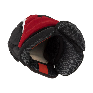 Schwarze Eishockey-Kampfhandschuhe Leder-Handflächenschutz Sportliche Klettverschluss-Handschuhe Harry Johnson Production HJP-00 IM Unisex - Product Image 4
