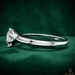 Anillo de Compromiso Clásico con Diamante de Laboratorio de Corte Redondo, Diseño de Cuerda Trenzada, Oro Rosa de 14K, Anillo de Boda para Mujer, Certificado IGI - Product Image 4