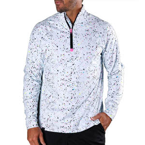 เสื้อวิ่งแห้งเร็ว แขนยาว ซิป ¼  แบบสวมหัว - Product Image 1