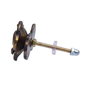 Accessoires de quincaillerie : Poignée décorative en laiton doré pour armoire, porte, tiroir, penderie, commode et autres meubles - Product Image 1