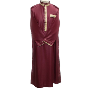 Túnica Árabe Modesta para Hombre de Alta Calidad 100% Dubai, Thobe con Logotipo Personalizado, Thobes Marrón, Jubbah Marroquí, Jalabiya para Adultos, Túnica Larga hasta el Tobillo - Product Image 1