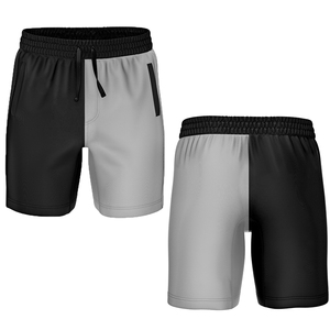 Pantalones Cortos Deportivos para Hombre con Bloques de Color, Cintura Elástica, Secado Rápido, Tejido de Poliéster, Ajuste Atlético, Tiro Medio con Bolsillos - Product Image 4