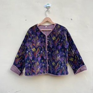 Handmade Velvet Suzani Kimono Jacket Eye Embroidery | Autumn/Winter Eco-Friendly Breathable Anti-Wrinkle Quick-Dry Cotton - Product Image 1