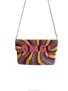 Embroidered Love Clutch <b>Bag</b> for Heart Beaded <b>Sequin</b> Custom Designer Fashion Evening Party Portable Women Girls Wedding - Product Image 6