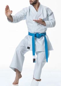 100% algodón Karate uniforme traje de boxeo Color personalizado Unisex entrenamiento Logo Jodo vestido ropa deportiva conjunto nuevo diseño bordado uniforme - Product Image 6