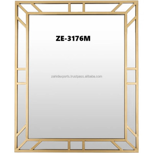 Espejo de Pared Decorativo Zahid Exports, Diseño Geométrico de Lujo, Marco de Hierro Hecho a Mano, Ecológico, Moderno, con Diseño de Rayos de Sol Dorados, para Decoración del Hogar y Oficina - Product Image 5