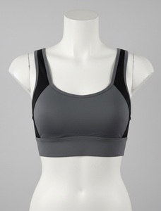 Customizable Women's Plus Size Sports Bra Breathable Fabric Solid Color Lightweight Without Steel <b>Ring</b> Front Logo Position - Product Image 6