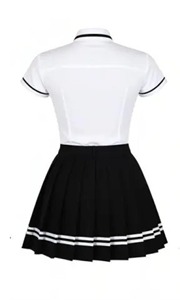 ชุดเครื่องแบบนักเรียนหญิง – เสื้อแจ็คเก็ตสีดำ เสื้อเชิ้ตสีขาว เนคไท และกระโปรงจีบ - Product Image 6