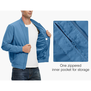 Chaqueta Bomber de Lona para Hombre de Alta Calidad, Corte Ajustado, Estilo Urbano de Invierno, con Logotipo Frontal Personalizado, Tela de Nailon/Algodón - Product Image 5