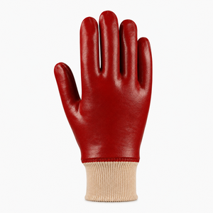 Gants en PVC de qualité supérieure avec construction flexible, grip texturé et port confortable pour la manutention en entrepôt - Product Image 4