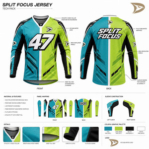 Custom Full Sublimation Custom Printed Motorcycle Apparel Dirt Bike Motocross Jersey Sublimated Polyester Micro <b>Mesh</b> MX Racing - Product Image 5