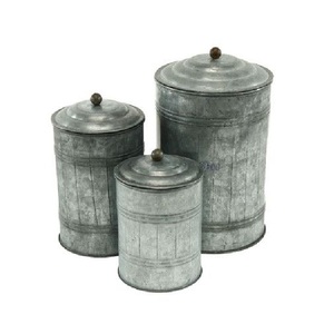 High Selling Metal Decorative <b>Containers</b> With Lid <b>Kitchen</b> Counters <b>Kitchen</b> Canister Set Tableware <b>Storage</b> Canisters - Product Image 2