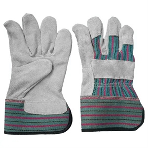 Gants de travail en cuir de vachette canadien, manchette caoutchoutée, certifiés CE, épaisseur 11 oz, longueur 26 cm, pour la sécurité industrielle - Product Image 4