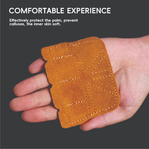 Poignées en cuir en gros à 3 trous pour gymnastique, en sachet poly, durables, unisexes, pour musculation et haltérophilie - Product Image 3