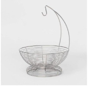 Panier à fruits en métal de style moderne, fait main, nouvelle arrivée, couleur noire, pour le rangement des légumes, en fil de fer, à prix abordables - Product Image 3