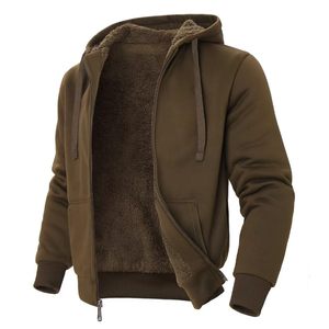 Sudadera con Capucha para Hombre, Color Borgoña, con Cierre, Forro Polar, Informal, de Invierno, Corte Regular, Color Sólido, Transpirable, Tejida - Product Image 3
