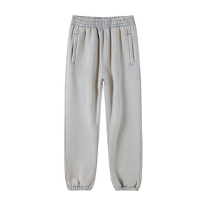 OEM Acid Wash Tracksuit Factory Supplier Washed Cotton Hoodie and <b>Jogger</b> Set for Bulk Manufacturing - Product Image 2