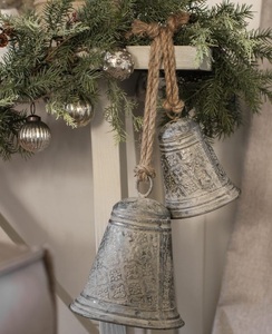 Campana navideña de metal, adorno colgante para árbol, decoración festiva para el hogar, regalo para fiestas, colección. - Product Image 5