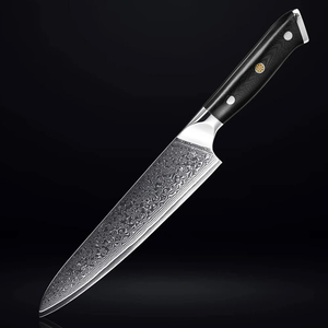 มีดทำครัวเหล็กดามัสกัสคุณภาพสูงระดับมืออาชีพ ด้ามไม้ตามหลักสรีรศาสตร์ ปลอดภัยสำหรับเครื่องล้างจาน เป็นมิตรกับสิ่งแวดล้อม สำหรับทำอาหาร - Product Image 1