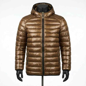 Chaqueta de Plumón Ligera de Último Diseño en Oferta, Chaqueta de Invierno con Capucha Resistente al Agua para Hombre, Personalizable - Product Image 1