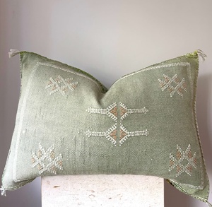 Fundas de cojín decorativas hechas a mano para el hogar, cojines de algodón de seda de Cactus marroquí, venta al por mayor - Product Image 2
