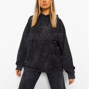 Survêtement délavé à l'acide de qualité fiable, tissu doux, coupe confortable, idéal pour un usage quotidien, construction de haute qualité. - Product Image 3