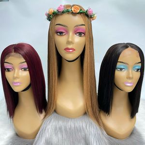 Perruque de luxe 100% cheveux humains vierges avec dentelle suisse transparente HD, soyeuse et lisse, prête à l'emploi, aspect naturel - Product Image 5