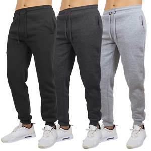 Men's Cotton Sweatpants Elastic Waist Casual Loose Fit With Side Pockets <b>Black</b> Autumn Wear Jogger <b>Pants</b> mens fitness trousers - Product Image 4