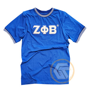 เสื้อยืดผ้าฝ้าย Zeta Phi Beta แบบขายส่งสั่งทำพิเศษ เสื้อผ้าชมรมคุณภาพดีสำหรับผู้หญิงและผู้ชาย พร้อมลายปัก - Product Image 3