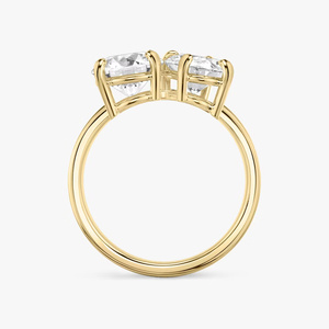 Anillo de Compromiso Toi Et Moi con Diamante Cultivado en Laboratorio y Diseño de Doble Piedra - Product Image 1