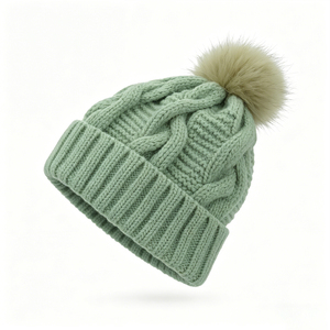 Casquette d'hiver tricotée unisexe en polyester, design personnalisé avec logo, effet luminescent, style vintage, idéale pour les voyages - Product Image 2