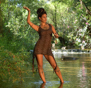 Robe Pixie Elven Boho pour Festival, Vêtement Fluide Féerique Bohème d'Été, Tenue Confortable pour Femme - Product Image 1