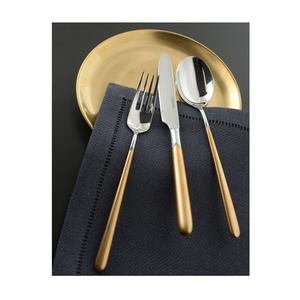 Juego de cubiertos de acero inoxidable hermoso y moderno, cubiertos de lujo de alta calidad con mango grueso. - Product Image 5