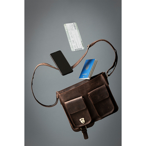 Maletín para Portátil de Cuero Genuino Premium, Color Marrón, Personalizable, Regalo para Él, Bolsa de Hombro - Product Image 3