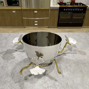 Bol de service en acier inoxydable de haute qualité, idéal pour servir du riz, des nouilles, des soupes et des desserts - Product Image 4