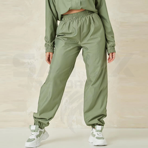 Custom Two Piece Windbreaker Jacket And Pant Set Streetwear <b>Zip</b> <b>Up</b> Polyester Nylon Windbreaker Tracksuit Set Solid Color - Product Image 6
