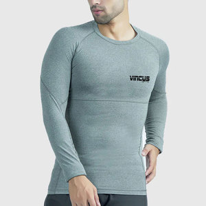 Camiseta de entrenamiento de manga larga estampada 100% algodón para hombre, de alta calidad, precio bajo, corte holgado. - Product Image 1