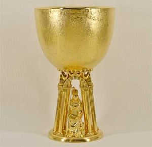 Elegant Religious Metal Chalice And Ciborium <b>Set</b> For Church Altar Decoration And Sacred Worship Activities2 - Product Image 6