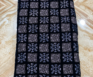 Embroidered Velvet <b>Fabric</b> Velvet <b>Fabric</b> for Dress Velvet Lace <b>Fabric</b> for African Fashion Abaya Kaftan Garment Export EU UK Buyer - Product Image 3